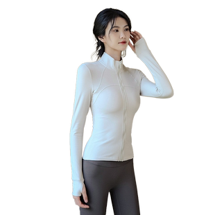 Ackdcs瑜伽服外套女修身显瘦运动上衣长袖加绒加厚健身服秋冬新款