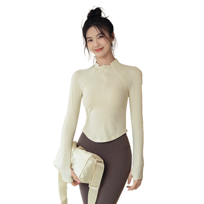 Ackdcs半拉链瑜伽服外套女健身服