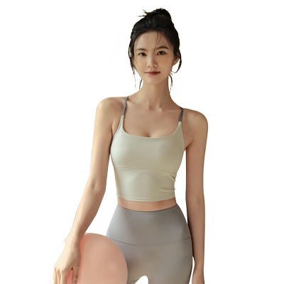 瑜伽服背心女带胸垫专业运动内衣