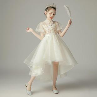 新款 欧洲新款 女童礼服蓬蓬纱花童公主裙钢琴演出服儿童小主持人生