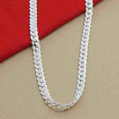 个性镀银男士项链简约潮男配链蛇骨龙骨配饰品韩版情侣粗锁骨链子