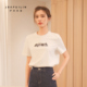 优雅气质百搭短袖 上衣 时尚 T恤法式 商场专柜 伊纱贝莲春夏新款
