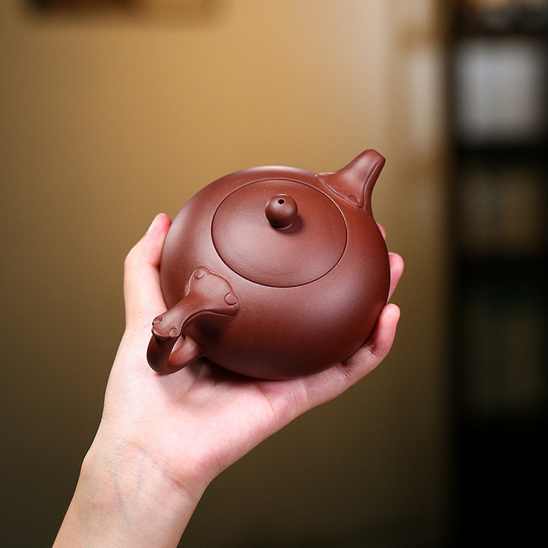 正品紫砂壶朱泥小茶壶
