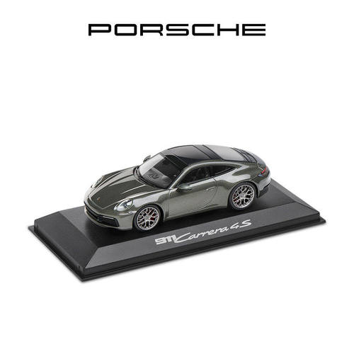 【员工内购】911 Carrera 4S 1:43 车模 砂金石绿金属漆