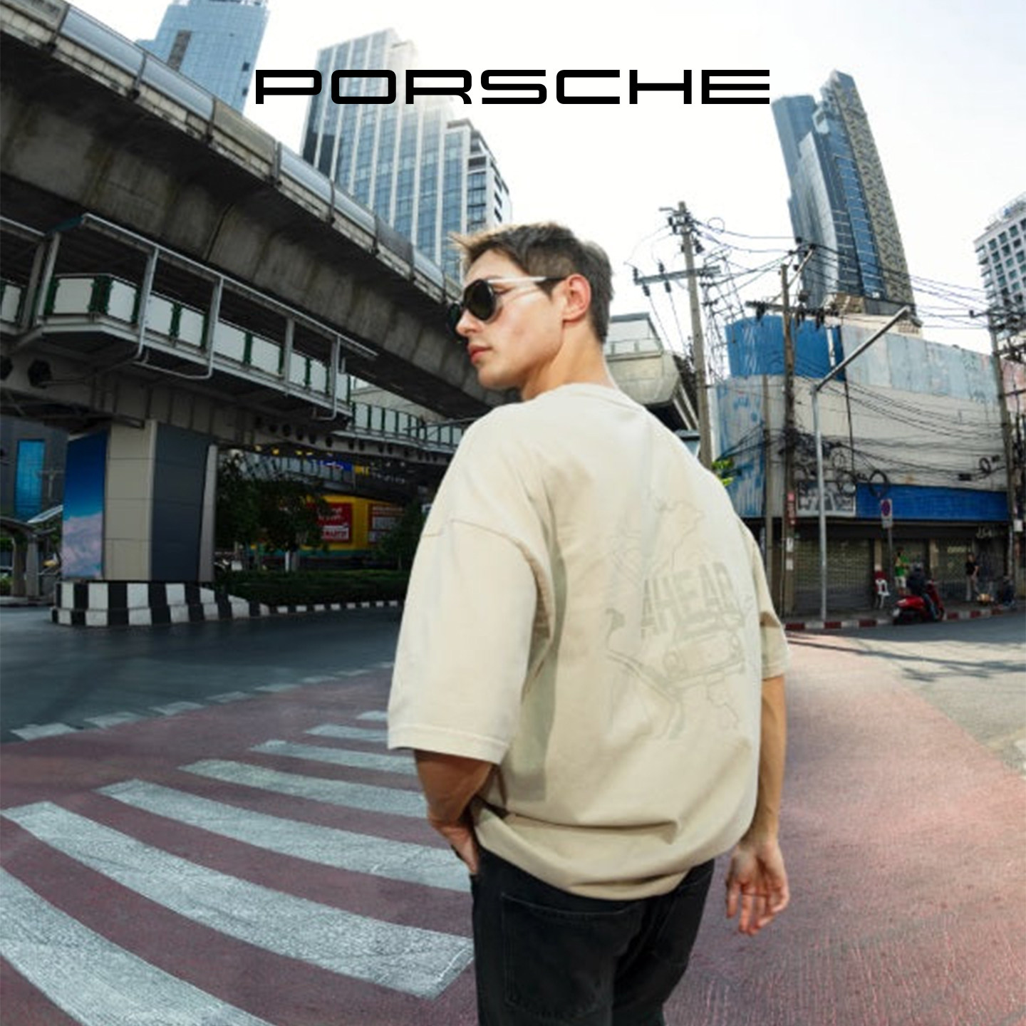 【新品预售】 Porsche 保时捷 AHEAD 系列 男女通用款休闲圆领T恤