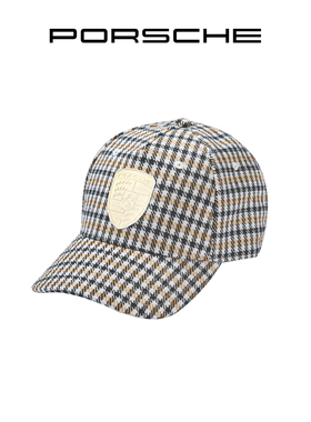【官方正品】保时捷 911 Targa 60周年系列经典复古棒球帽 千鸟格