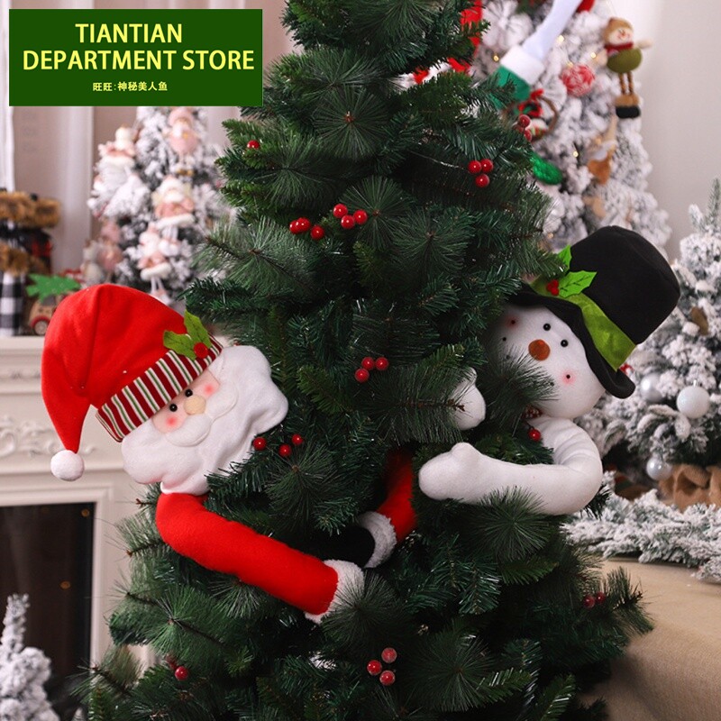 new christmas tree topper christmas santa claus snowman tree