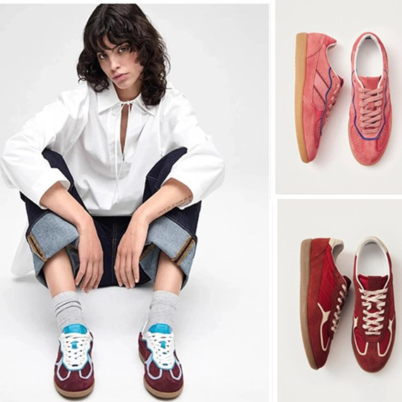 西班牙正品代购alohas情侣款复古德训鞋小众平底休闲板鞋运动跑鞋