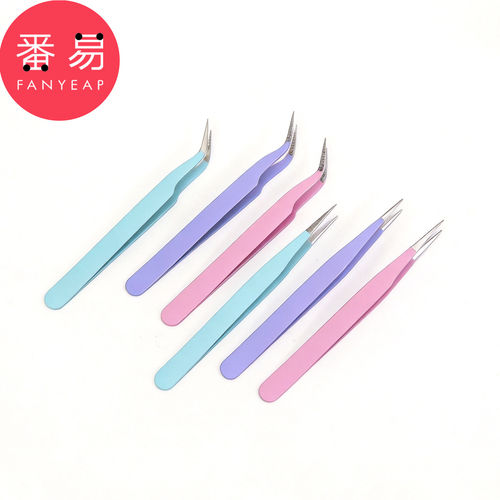 镊子/缝纫/手账A1pn008-直头弯头学生手工手账居家镊子尖头彩色