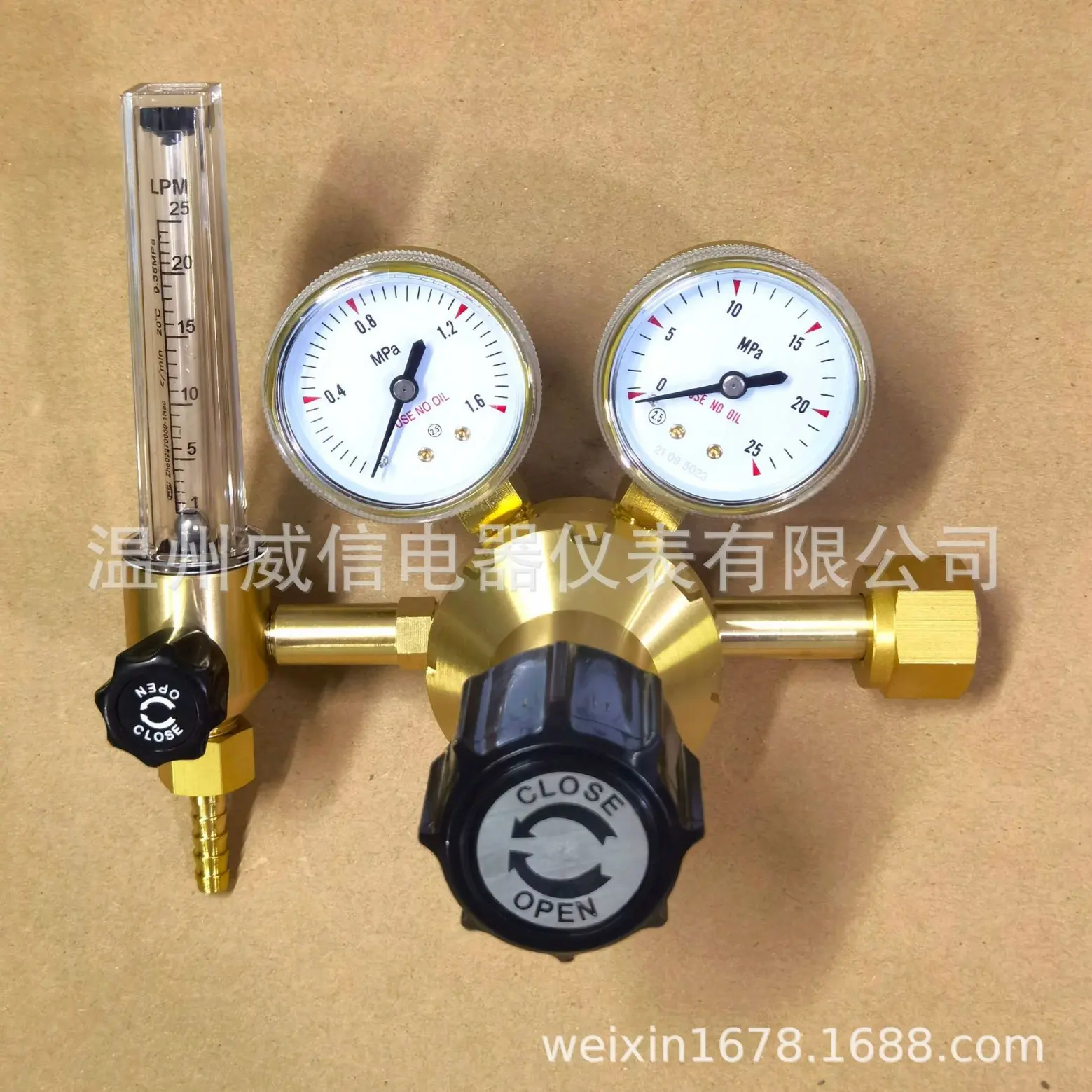 威信WX-566全铜氧气减压器、氮气