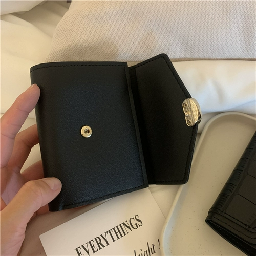 Ретро черный бумажник, сумка через плечо, изысканная брендовая маленькая небольшая сумка, картхолдер, кошелек