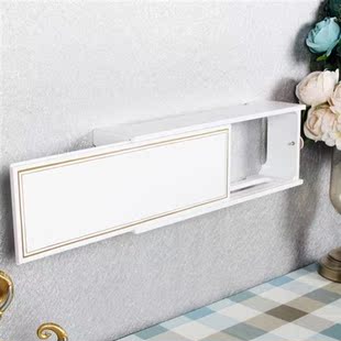 墙上插座遮挡盒开关装饰品墙面置物架电线收纳盒大号超长路由器箱