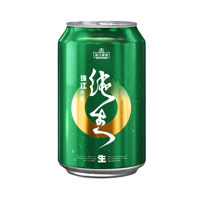 特-珠江啤酒 特制纯生啤酒整箱330ml*12罐 国产经典生啤酒听装易拉罐