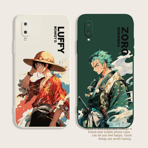 适用GalaxyA02手机壳三星A50/A30/A20/A70硅胶保护套A22/A22S/A32/A52/A72路飞索隆A11/A12/M31时尚A10软壳潮