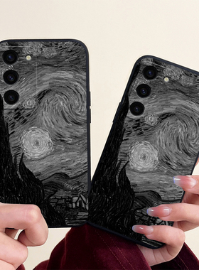 梵高夜空艺术适用三星S23手机壳s23+硅胶s22/s21/s20/s10 5版保护套note20个性a71/a70/a50男女s9+/s8+网红潮