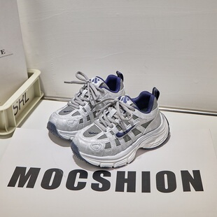 2026春季新款儿童老爹鞋男童网面透气运动鞋单鞋女童防滑休闲鞋潮