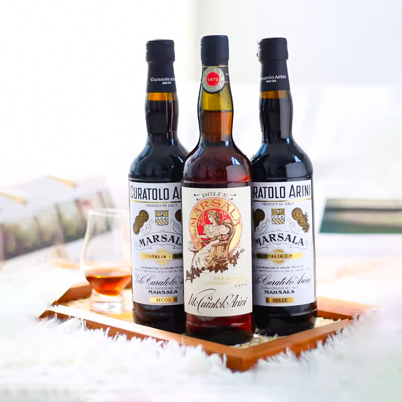 意大利进口艾瑞利玛莎拉甜红葡萄酒提拉米苏marsala加强晚安红酒