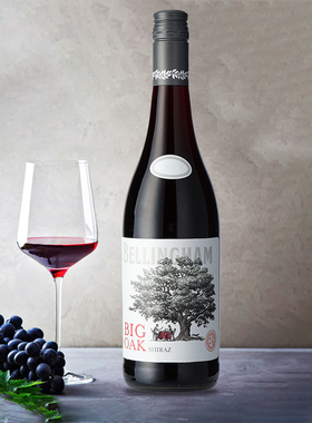 南非进口贝灵瀚酒庄大橡树设拉子西拉干红葡萄酒BIG OAK SHIRAZ