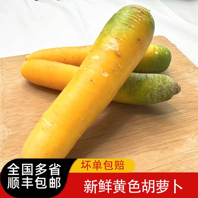 新鲜黄胡萝卜500g 时令蔬菜黄萝卜生吃甜脆炒菜配料食材蔬菜 水产肉类/新鲜蔬果/熟食 萝卜/胡萝卜 原图主图