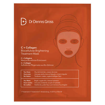 Dr Dennis Gross Skincare C+胶原蛋白生物纤维素亮肤面膜 | 1 片