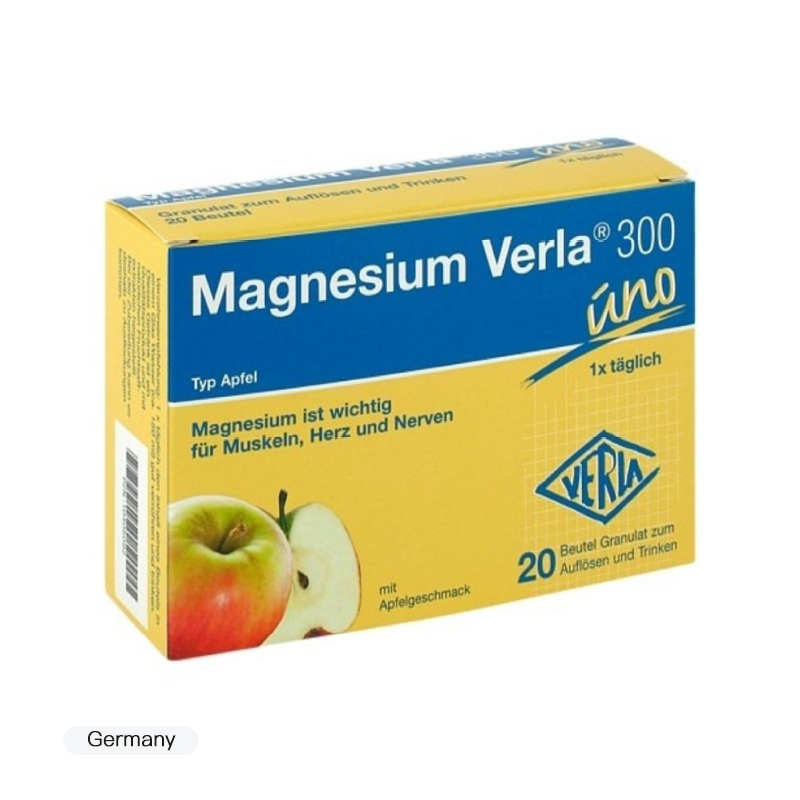 Verla 300mg镁离子补镁冲泡颗粒 苹果味 增强肌肉/心脏/神经功能