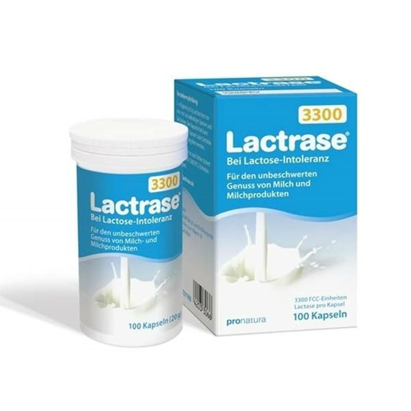 Lactrase 3300 FCC 孕妇哺乳妈妈儿童乳糖酶（乳糖不耐受）100粒/