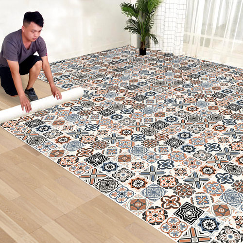 加厚卧室地板装饰耐磨防油贴纸