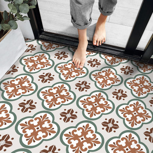 厨房卫生间地面贴纸防水防滑地贴