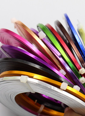 3*1mm彩色扁铝线 纯铝条diy学生手工饰品制作模型花艺创作金属丝