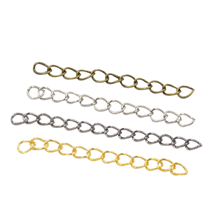 古铜色枪黑金色 5cm尾链延长短链子调节加长链 DIY饰品手工配件