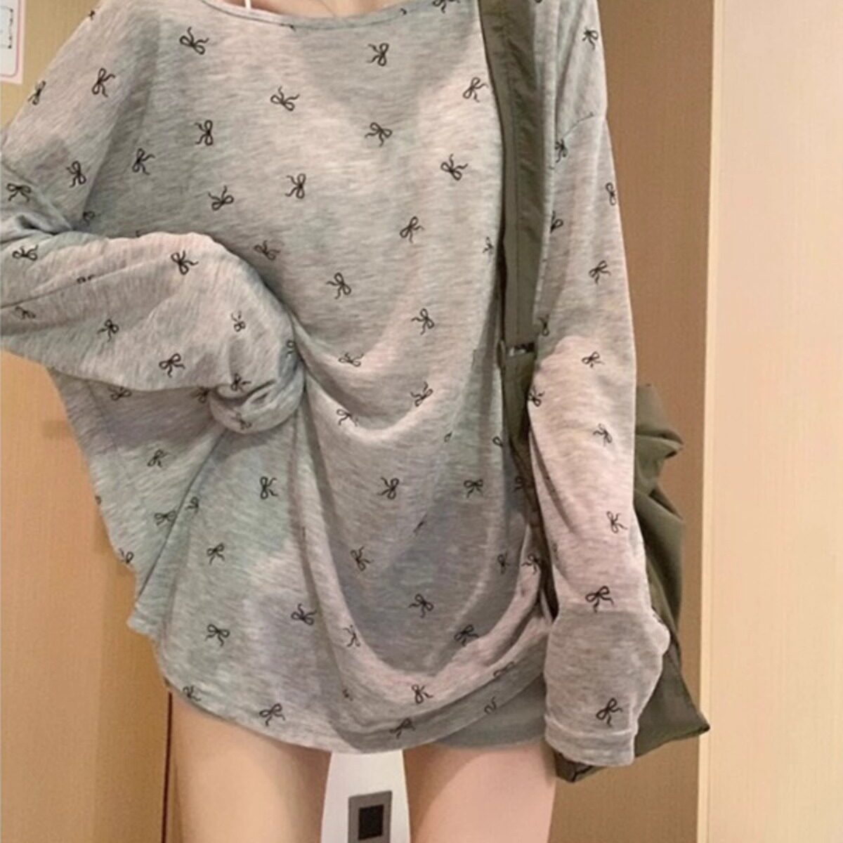 蝴蝶结面膜防晒长袖t恤女夏季图片