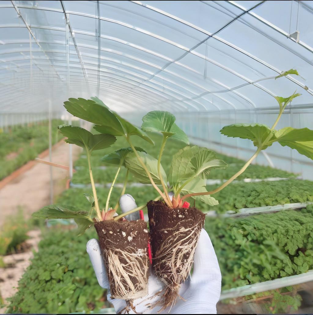 草莓苗穴盘苗四季结果香甜奶油