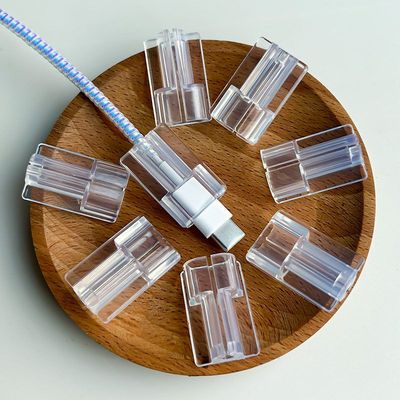 适用于苹果安卓数据线保护套咬线器高透高弹充电线线保护防折防咬