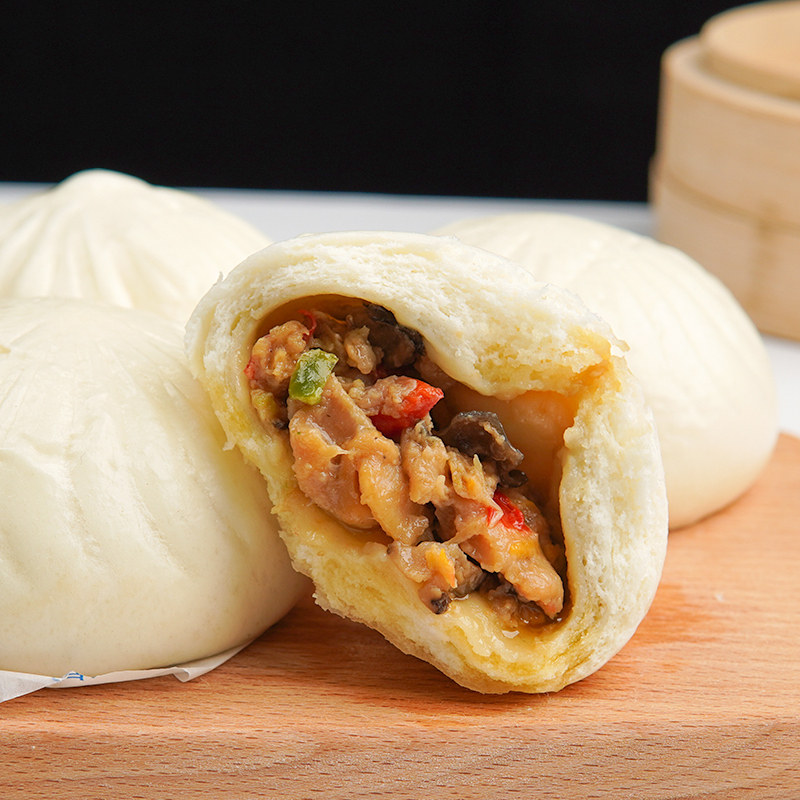 早餐大包子台湾六合包三鲜磷虾包子800克一袋一定要尝新品特好吃