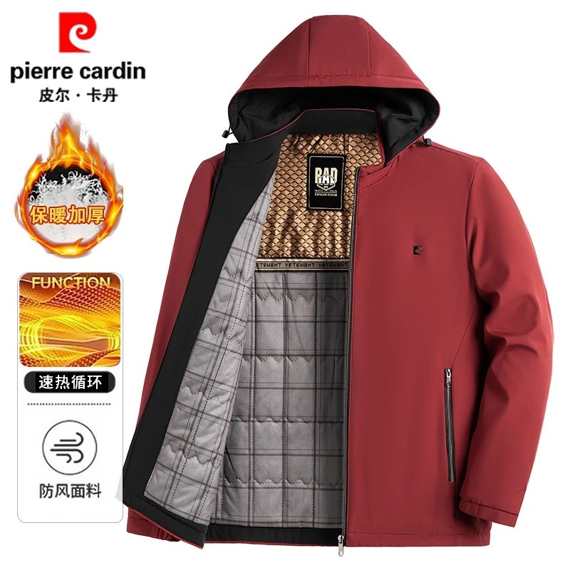 皮尔卡丹男士可拆卸帽石墨烯棉服夹克冬季防风保暖加厚棉衣外套男,男装,棉衣,淘宝优惠券,粉丝福利购,淘宝优惠卷