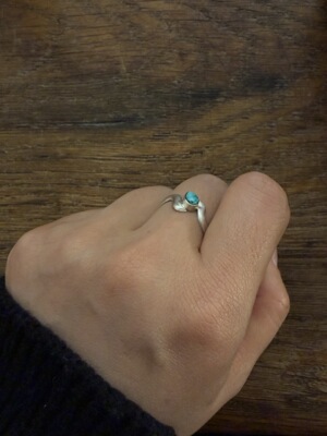 NORMAL RARE 绿松石几何戒指港码12