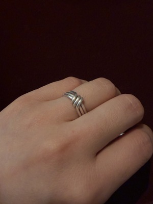 NORMAL RARE 几何线条戒指港码11 925银