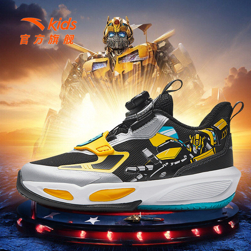变形金刚｜安踏儿童篮球鞋男小童2025秋冬新款缓震青狂儿童运动鞋