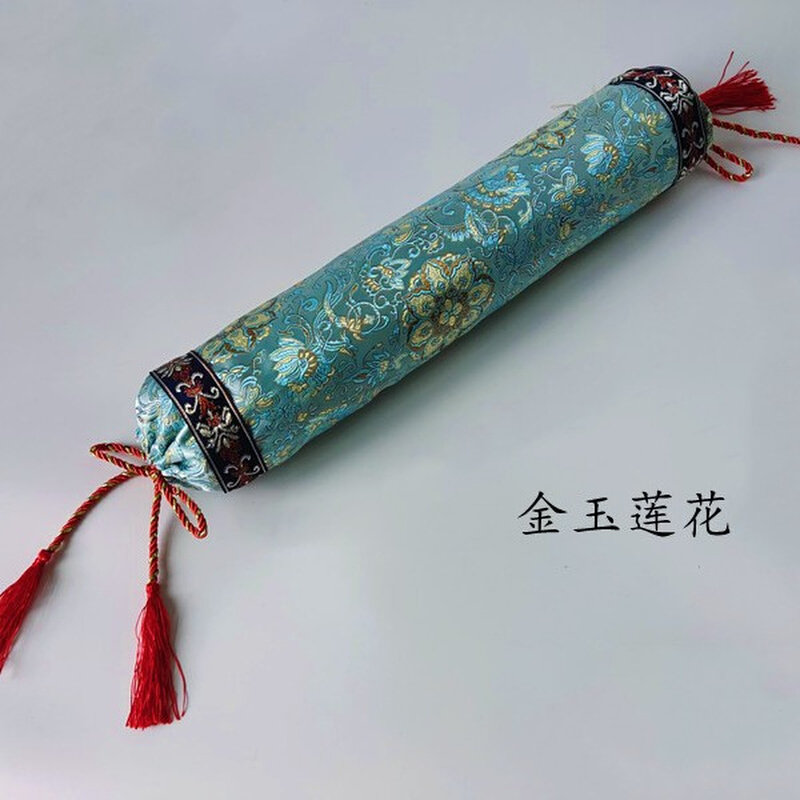 速发护颈椎枕套圆柱决明子荞麦壳黄豆糖果枕套不含芯圆形枕头外套