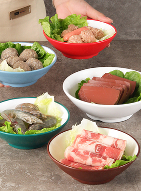 速发餐胺碗仿瓷酒店密厅食堂敞口菜碗配菜碗凉冷浅碗小吃碗