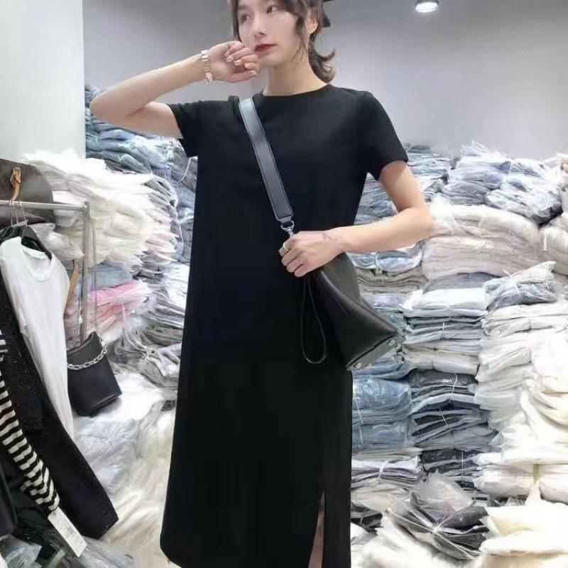 速发夜店短裙低胸V领遮肚丝夜场感作服夜总店性感蕾子性工连衣裙