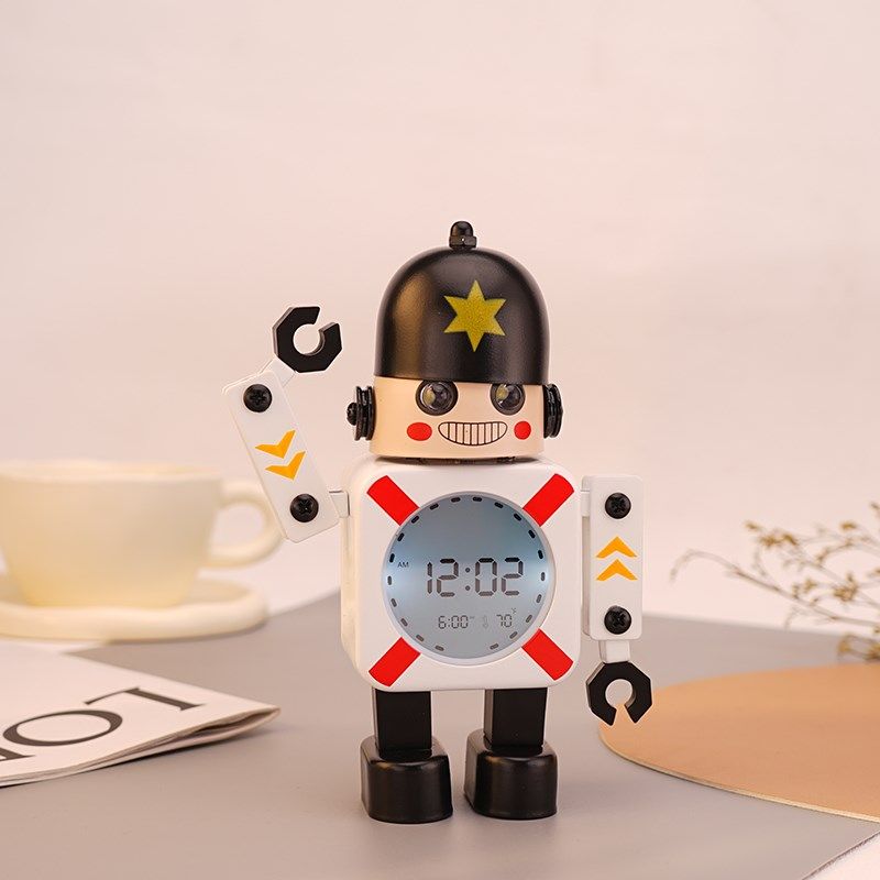 速发桌面闹钟童高颜值儿表男孩士性个兵学生起床男生创意高颜值