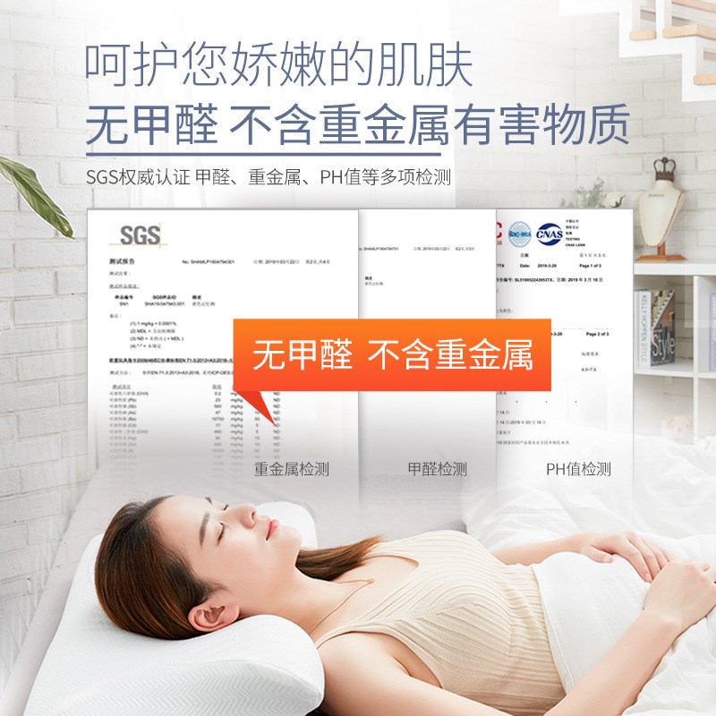 速发枕头护曲记变直度忆棉人芯单枕睡觉专用侧睡防落枕