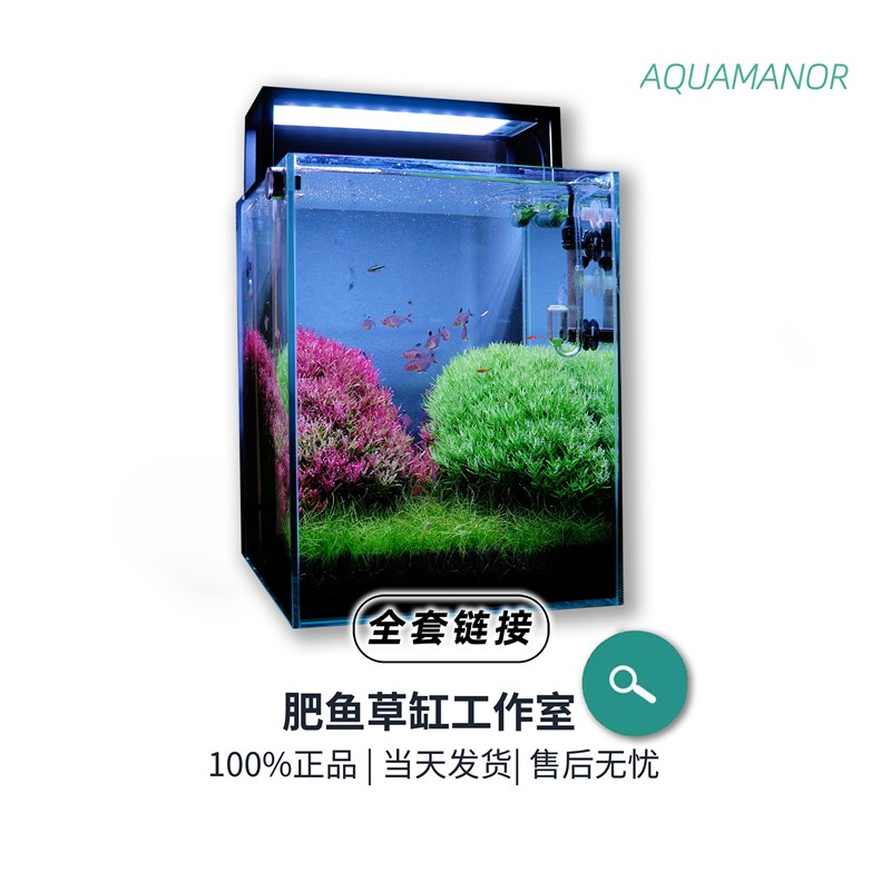 速发[肥套]鱼缸造景鱼餐草缸备手开缸整套设新景组合鱼缸造景
