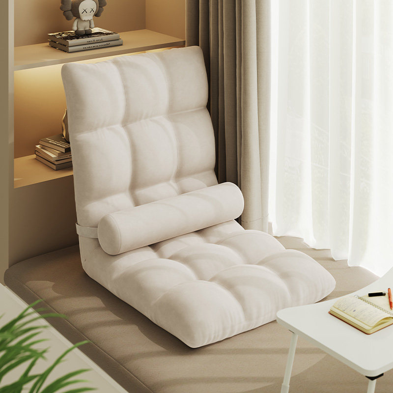 速发懒人沙发榻榻米单人折叠床上舍式座椅子宿靠日背坐垫飘窗小沙