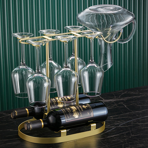 速发套奢高档子轻装家用醒酒器水晶玻璃颜萄酒高脚酒具高葡值