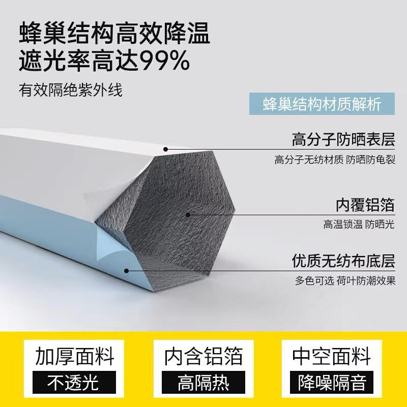 速发XXP4阳光房遮阳顶帘手动天棚隔热全遮光电动天幕屋顶玻璃房蜂