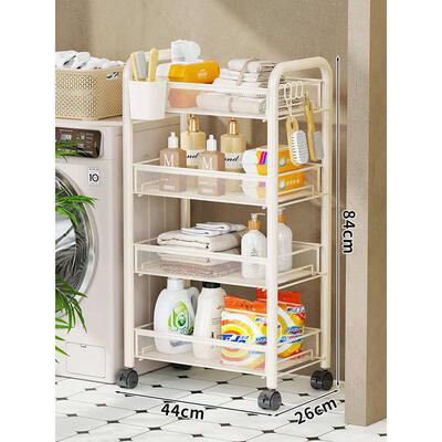 速发物收纳家用小推车储多功能卫生间用品落地架架子置物多层置物