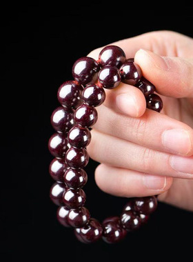 【寺庙同款】天然原矿朱砂手链高