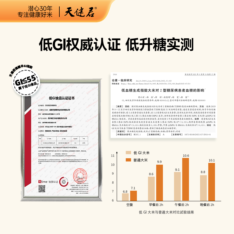 低GI无糖大米糖尿人专用低升糖